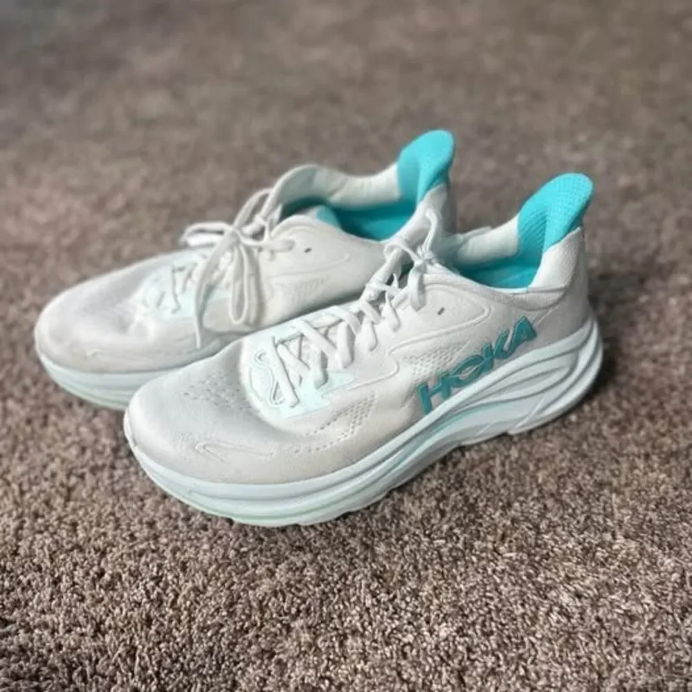 Hoka Clifton 10 running shoes blue